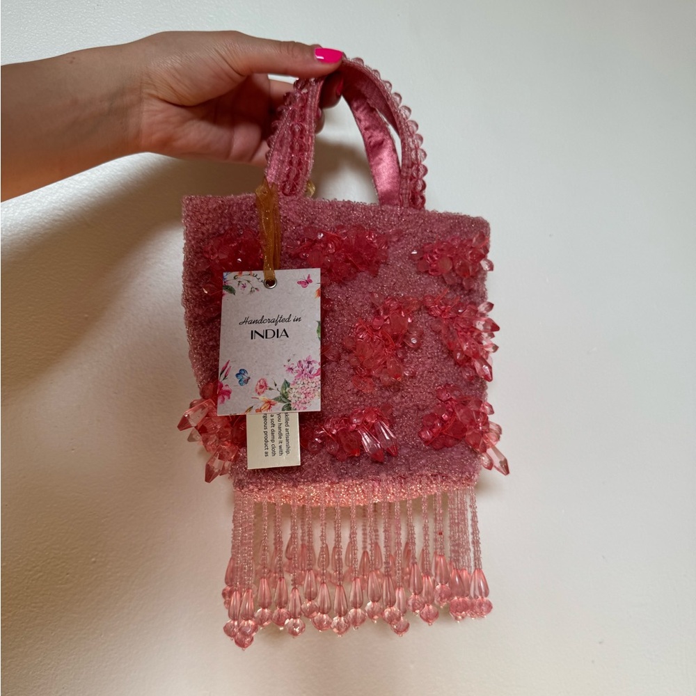 💗 One-of-a-Kind Handcrafted Beaded Bag - Made
in India💗